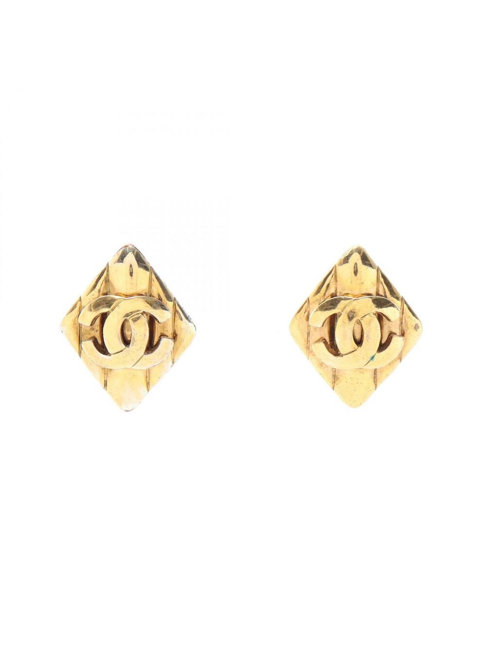 Chanel Cc Logo Clip-On Earrings Metal #347284C87B